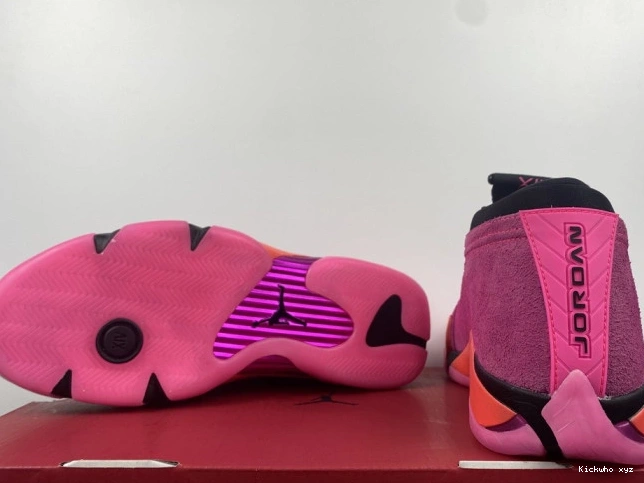 Retro DH4121-600 Pink Jordan 14 Low Shocking (W) 0803